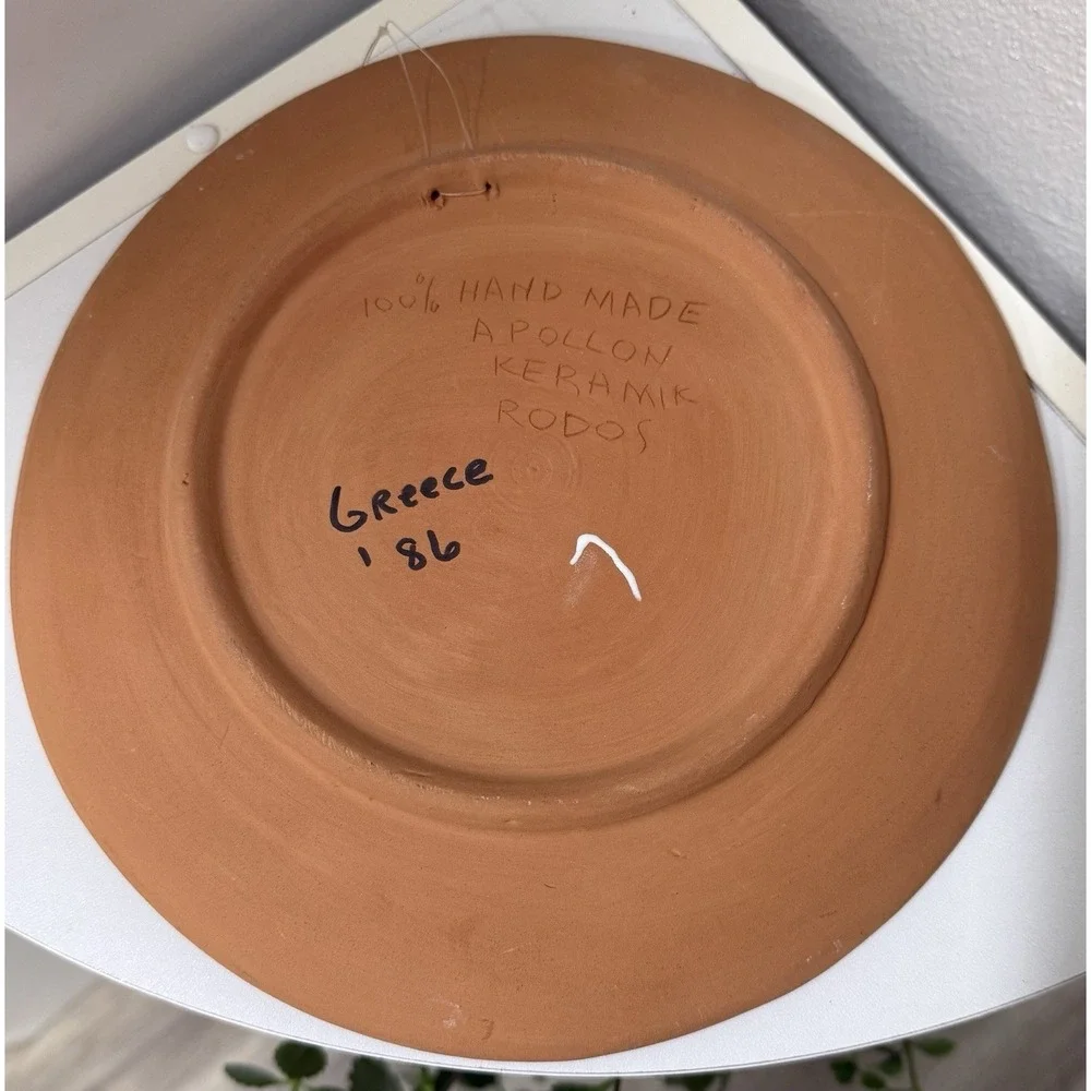 Vintage Hand Made Painted Terracotta 9